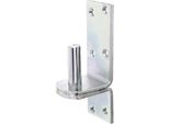 Alberts 311513 Staffa Su Piastra, Nelle Versioni Con Ganci Di O Dii, Zincata, Passivata A Film Spesso, Arretramento Ø20 Mm, Piastra 189 X 60 Mm
