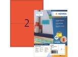 Etichette Herma A4 Rosso 199,6X143,5Mm Carta Opaca 1400 Pz.