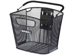 Basil Bold Kf Cestino Anteriore 28X34X27Cm, Stretto, Incl. Supporto, Nero