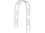 Arco Di Rose Pergola Traliccio Da Giardino Traliccio Di Sostegno Per Arrampicata Masiv Acciaio 255X150 Cm