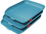 Leitz 5358-20-61 Leitz Set Di Vaschette Per Lettere Cosy, Din A4, Polistirolo, Blu