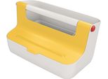 Leitz 6125-00-19 Contenitore Mobile Cosy, Grigio Chiaro/Giallo