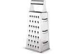 Lamart LT7068 Grattugia Quadrata, Altezza 21,5 Cm, Acciaio Inox, Quattro Tipi Di Superfici Di Grattugia, Colore Acciaio Inox