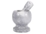 Mortaio In Marmo Con Pestello - Mortaio Per Spezie Solido Per La Cucina - Macina Erbe In Granito Grigio - Macina Spezie In Pietra Per Erbe E Spezie - Frantuma Compresse - Mortaio Per Compresse - Kitchenaid