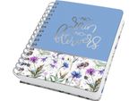 Sigel JN619 Taccuino Sigel Con Spirale Jolie® Ca. Din A5 Griglia Punti, Copertina Rigida Blu/Bianca 240 Pagine