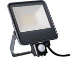 Faretto Led Kanlux IQ-LED FL-30W Nw Se IP44 30W 3450Lm 4000K Nero Con Sensore Di Movimento