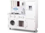 Grande Cucina Giocattolo In Legno - Cucina Da Gioco - Cucina Per Bambini - Cucina Da Gioco - 86X30X87 Cm - Bianco