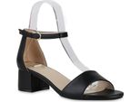 Van Hill Sandali Classici Donna Scarpe Eleganti 841131, Colore: Nero, Taglia: 37