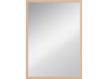 Homcom Specchio Da Parete 50 X 70 Cm Specchio Decorativo Con 4 Ganci, Specchio Rettangolare Per Camera Da Letto, Bagno