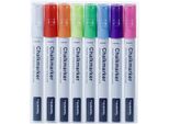 Europel 356506 Marcatore A Gesso Europel 3 Mm, Confezione Da 8, Colori Assortiti