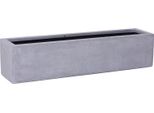 Vivanno Fioriera In Fibra Di Vetro Flobo, Grigio Cemento Design Cemento - 80X17X15 Cm