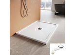 Sonni Smc Piatto Doccia Quadrato, 120X90 Cm, Con Set Di Scarico, Scarico Rapido, Antiscivolo