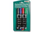 Stanger 712012 Stanger Bestmark M235 Permanentmarker-Set Farbsortiert 1,0 - 3,0 Mm, 4 St.