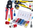 Rosfix Set Pinza Crimpatrice E Spelafili – 1200 Capicorda, 0,25 – 10 Mm², Automatico, Precisione, Utensile Per Elettricisti