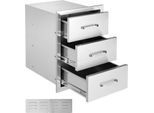 Succebuy Cassetti Per Cucina Da Esterno 16" L X 21,5"" A X 18"" P, Cassetti Per Grill Da Incasso Con Maniglia In Acciaio Inox Per Isola Grill O Stazione Grill Da Patio"