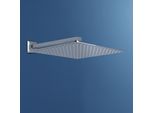Joho Soffione Doccia A Pioggia Con Braccio Doccia A Parete Cromo Soffione Per Doccia Acciaio Inox Docce Fisse Con Getti Quadrato 30X30Cm Braccio 37Cm
