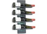 Dandibo Portabottiglie Da Parete In Metallo Nero Moderno 96695 Verde Portabottiglie Stretto Da Parete Portabottiglie Vino Portabottiglie Vino Portabottiglie Vino
