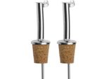 Westmark 2 AusgießEr Inox Standard, Naturkork, MetallkläPpchen, 45502280