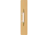 Leitz 37000011 3700 Strisce Di Pinzatura A Clip, Lunghe, Cartone Manila, Camoscio