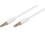 Microconnect AUDLL1W 1M Cavo Audio 3,5Mm 3,5Mm Bianco - Cavo Audio (3,5Mm, Maschio, 3,5Mm, Maschio, 1M, Bianco)