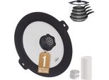Stoneline® Smell Well Coperchio Universale In Vetro 22/24/26/28 Con Funzione Smell Well E 1 Set Di Ricarica | Nero