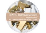 Herlitz 50021840 Herlitz Vielzweckklammern Pure Glam 3 GrößEn Sortiert