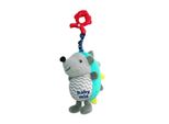 Baby Mix Riccio Blu-Grigio Peluche Con Macchinetta E Clip