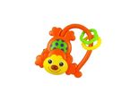 Sonaglio Per Bambini Con Suono Baby Mix Monkey Arancione