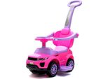 Baby Mix Playful Play Bike Con Asta Di Guida Suv 3In1, Rosa
