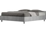 Ityhome - Letto Contenitore 160X200 Cemento Nuamo