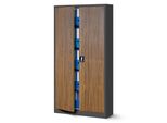 Armadio Per Archiviazione Armadio Per Ufficio Armadio In Acciaio In Legno Antracite 185X90X40