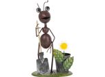 Decorazione Magichome Mecco, Formica Con Vanga, Lamiera, 26X16X40 Cm