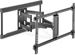 Digitus DA-90454 - Kit Di Montaggio (Supporto A Parete, Adattatore Vesa, Staffa Con Un Braccio) - Completamente Mobile - Per Pannello Curvo/Pannello Piatto - Bloccabile - Acciaio - Nero Opaco - Dimensioni Schermo: 94-203 Cm (37"-80"")"