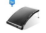 Yakimz Riscaldatore Solare Collettore Solare Per Piscina Di Acqua Calda Collettore Solare Capacità Fino A 15 Litri 3 Pezzi 110X69X14Cm