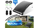 Riscaldatore Solare Tolletour Riscaldatore Solare Per Piscina Riscaldatore Solare Curvo Per Piscina Collettore Solare Per Piscina 110X69X14Cm