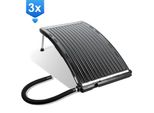 Jopassy Riscaldatore Solare Collettore Solare Per Piscina Di Acqua Calda Collettore Solare Capacità Fino A 15 Litri 3 Pezzi 110X69X14Cm