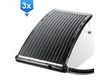 Riscaldatore Solare Tolletour Capacità Fino A 15 Litri Riscaldatore Solare Per Piscine Fuori Terra Collettore Solare Per Acqua Calda 3 Pezzi 110X69X14Cm