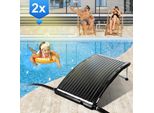 Riscaldatore Solare Tolletour Capacità Fino A 15 Litri Riscaldatore Solare Per Piscine Fuori Terra Collettore Solare Per Acqua Calda 2 Pezzi 110X69X14Cm