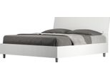 Ityhome - Letto Contenitore 160X200 Testata Inclinata Bianco Frassino Demas