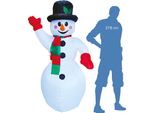 Pupazzo Di Neve Gonfiabile E Illuminato 187 Cm