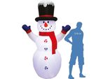 Pupazzo Di Neve Gonfiabile Illuminato 245 Cm