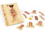 Bigjigs Puzzle Anatomico In Legno Giocattolo Educativo Per Bambine 26 Pezzi