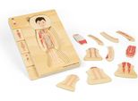 Puzzle Di Anatomia In Legno Bigjigs - Ragazzo, 26 Pezzi.