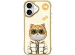 Nimmy Etui Iphone 16 6.1 Khaki Cool&Cute 2.0 Cat
