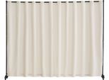 Divisorio Per Ambienti Schermo Divisorio Portatile Arrotolabile Beige Pannello Singolo Ufficio