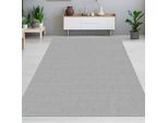 Tappeto Moderno Morbido E Di Facile Manutenzione Per Ogni Salotto In Grigio Dimensioni - 120 Cm Rotondo