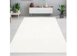 Tappeto Monocolore Per Il Soggiorno, Di Facile Manutenzione E Resistente, Color Crema Dimensioni - 160 X 220 Cm