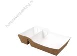 Contenitore Per Snack In Cartone Con Scomparto Per Salse - A23 Set Da 400 Pezzi.