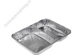 Vassoio In Alluminio 2/V Piatto R880G 100 Pezzi - Set Di 100 Pezzi.