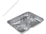 Contenitore In Alluminio 3/V Piatto 100 Pezzi. - Set Da 100 Pezzi.